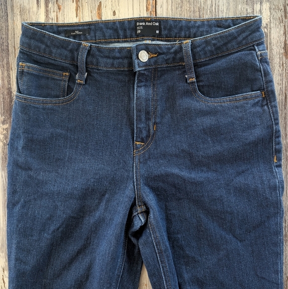 Frank And Oak The Joan Bootcut Jeans Dark Wash Womens 29 - Picture 5 of 11